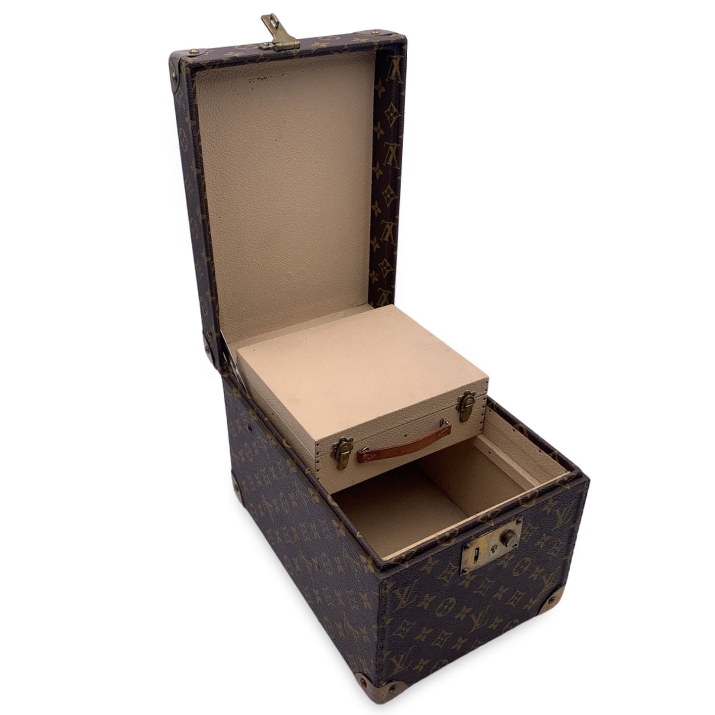 LOUIS VUITTON   Monogram Boite Flacons Train Case
