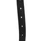 Saint Laurent Suede Calfskin Monogram Square Buckle Belt 85 34 Black
