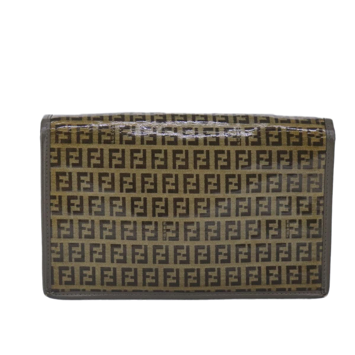 Fendi Zucchino  Canvas Clutch Bag (Pre-Owned)