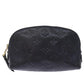 LOUIS VUITTON Empreinte Pochette Cosmetic PM Pouch Navy M69413 LV Auth 75459