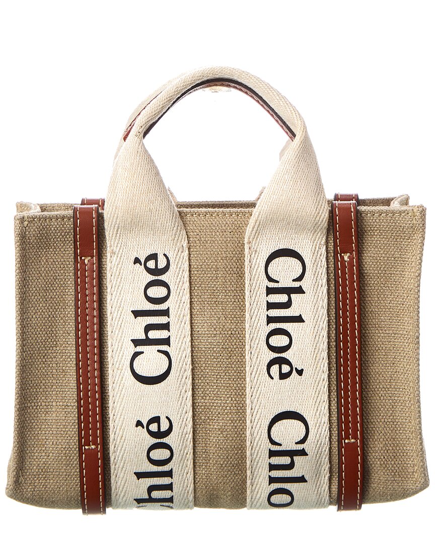CHL - CC o? Woody Mini Canvas & Leather Tote