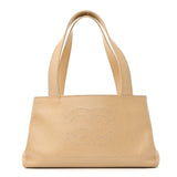 Amelia Caviar CC Shoulder Bag Beige