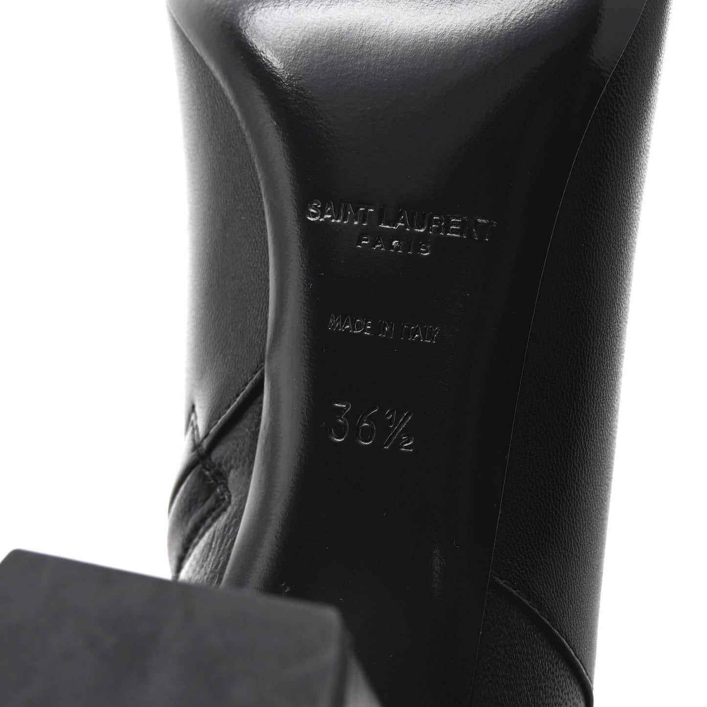 Saint Laurent Nappa Vendome Loulou Ankle Zip Boot 36.5 Black