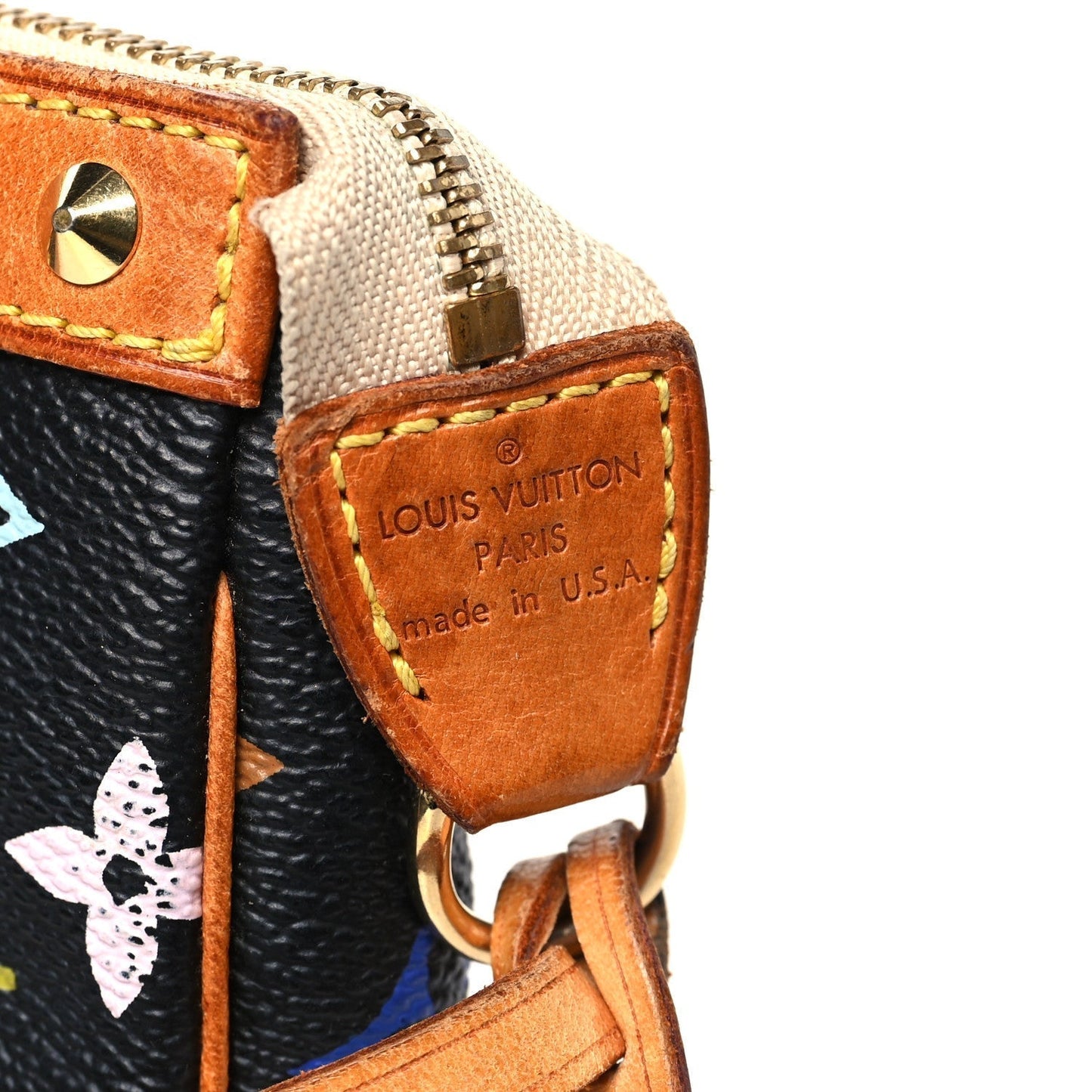 Louis Vuitton Monogram Multicolor Pochette Accessories Black