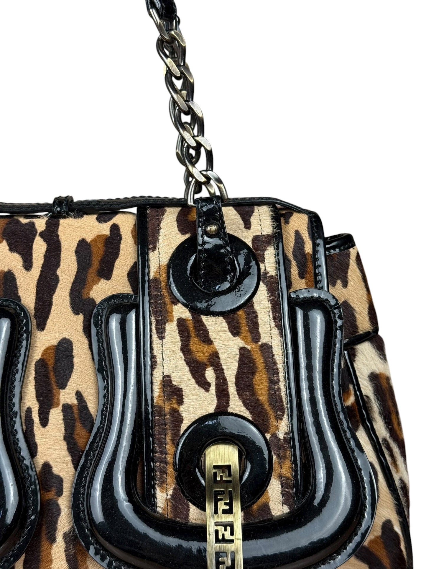 Fendi Leopard Print B Bag