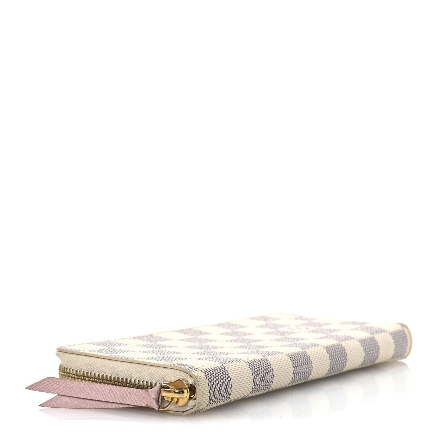 Louis Vuitton Damier Azur Clemence Wallet Rose Ballerine