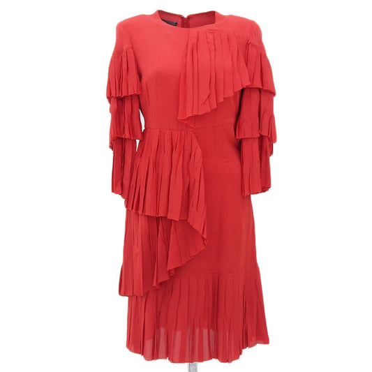Gucci Asymmetric Pleats Silk Dress