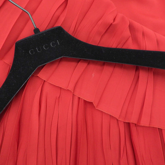 Gucci Asymmetric Pleats Silk Dress