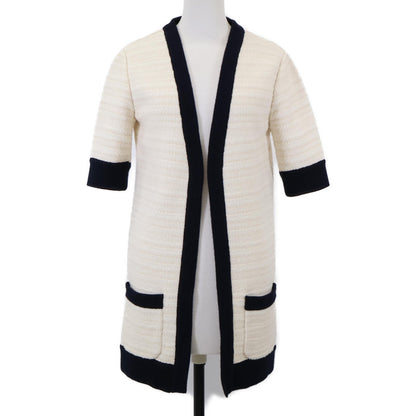 Gucci Tweed Wool Collarless Coat