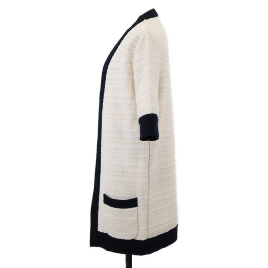 Gucci Tweed Wool Collarless Coat
