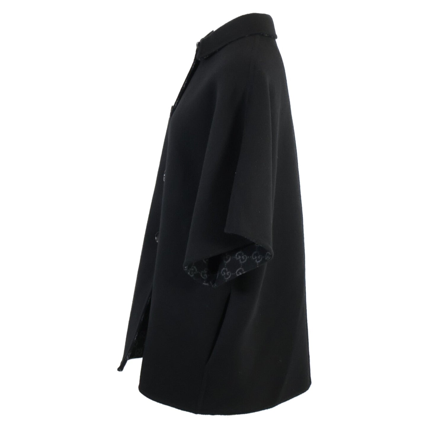 Gucci 789960 Silk Wool Reversible Coat