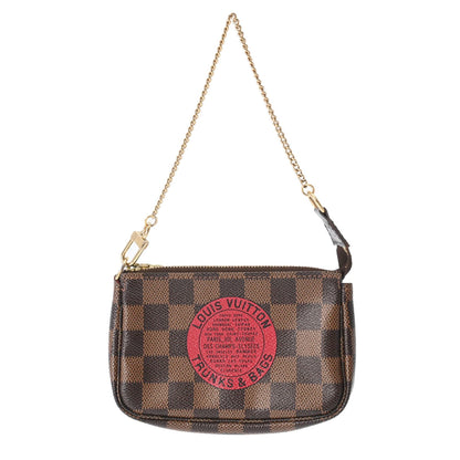 Louis Vuitton Mini Pochette Accessoires  Canvas Clutch Bag