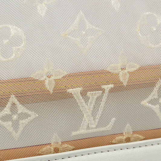 Louis Vuitton White Monogram Transparence Lockit Handbag M40699