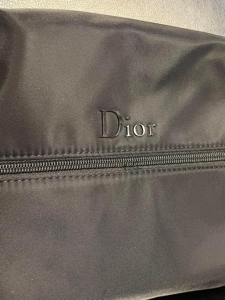 Dior Beauty Black Cosmetic Zip Pouch