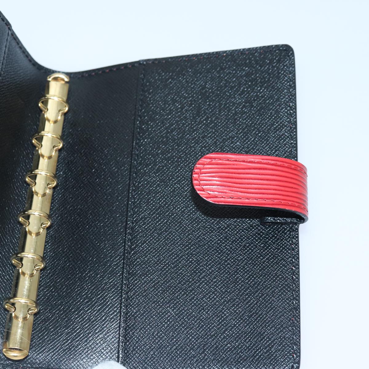 LOUIS VUITTON Epi Agenda PM Day Planner Cover Red R20057 LV Auth 78107