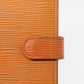 LOUIS VUITTON Epi Agenda PM Day Planner Cover Orange Mandarin R2005H Auth 78109