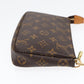 Louis Vuitton Pochette Accessoire  Canvas Clutch Bag