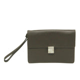 Louis Vuitton Selenga  Leather Clutch Bag