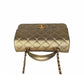 Chanel Metallic Grained Calfskin Mini Top Handle Bag
