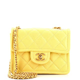CHANEL Sweet Classic Flap Bag Quilted Caviar Mini