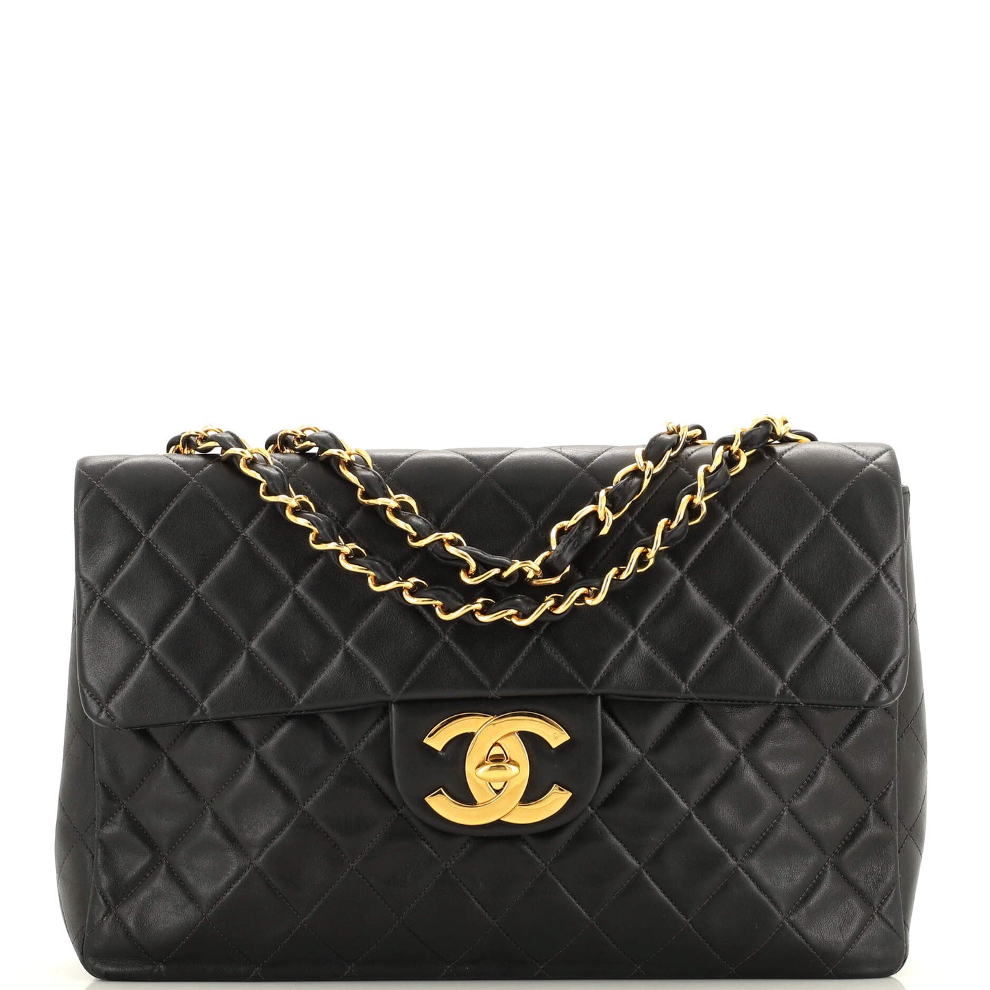 CHANEL   Classic Single Flap Bag Quilted Lambskin Maxi