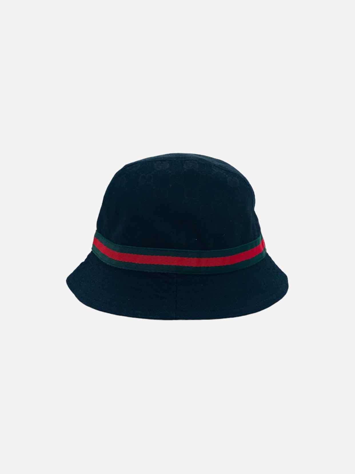 GUCCI Black GG Bucket Hat