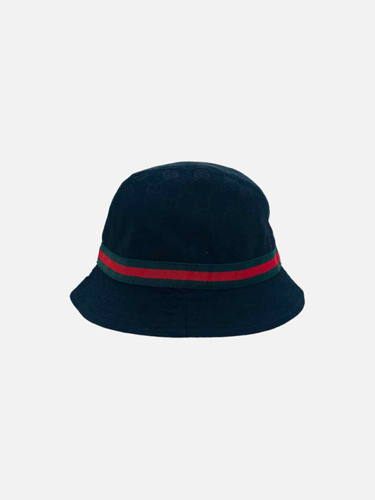 GUCCI Black GG Bucket Hat
