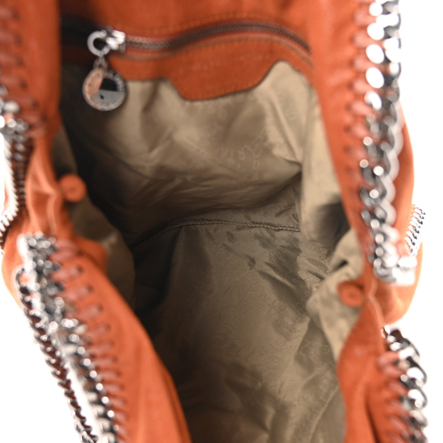 Stella McCartney Shaggy Deer Small Falabella Fold Over Tote Brandy