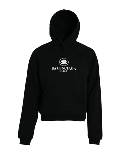 Blnciaga Cotton Logo Hooded Pullover Sweatshirt Men's Sweater