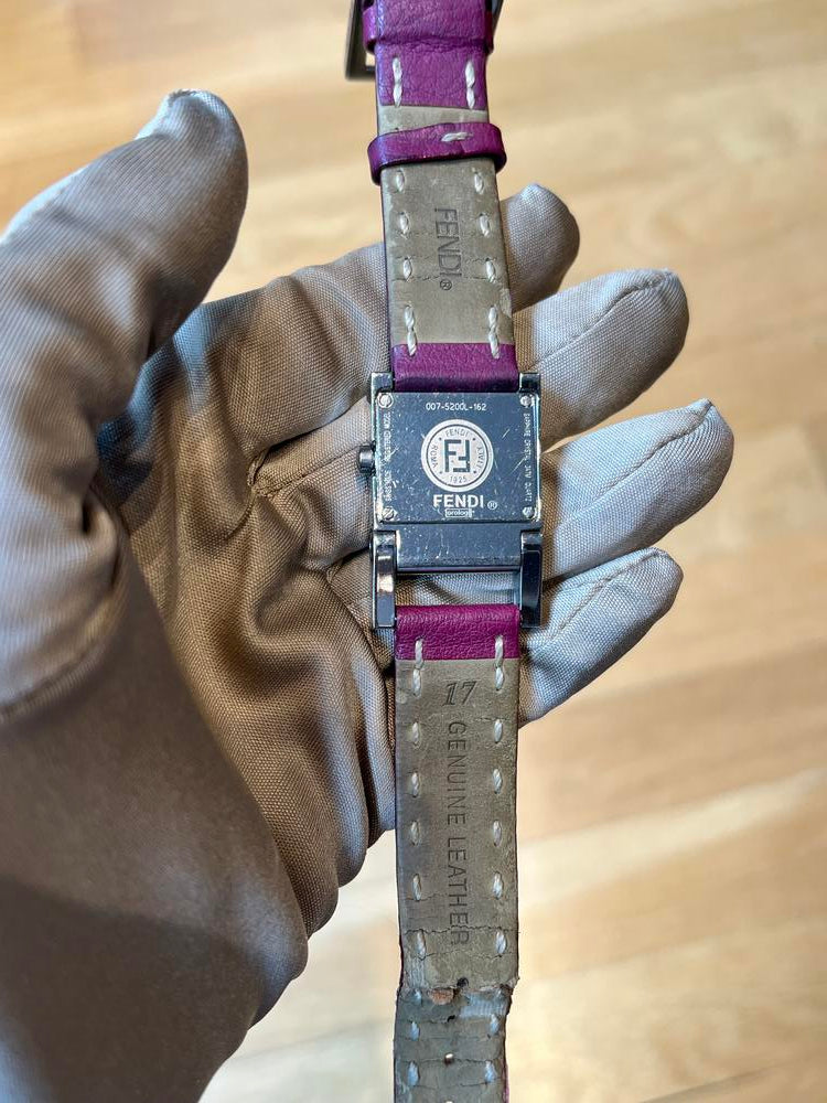 Fendi Magenta Leather 26mm Watch