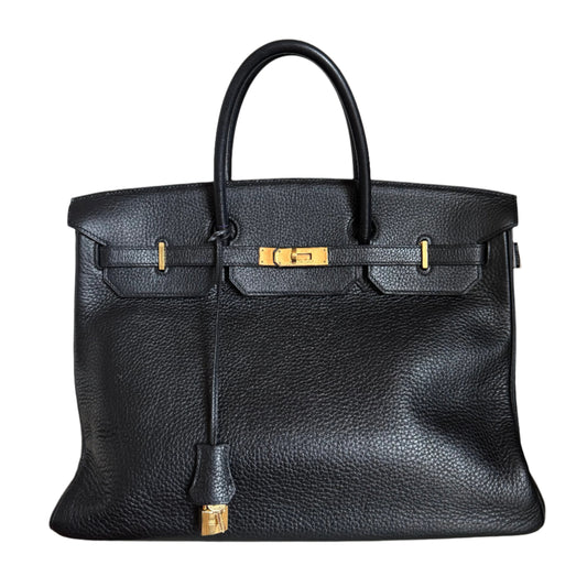 Hermes Birkin 40 Black Togo Leather Gold Hardware 2001