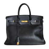 Hermes Birkin 40 Black Togo Leather Gold Hardware 2001