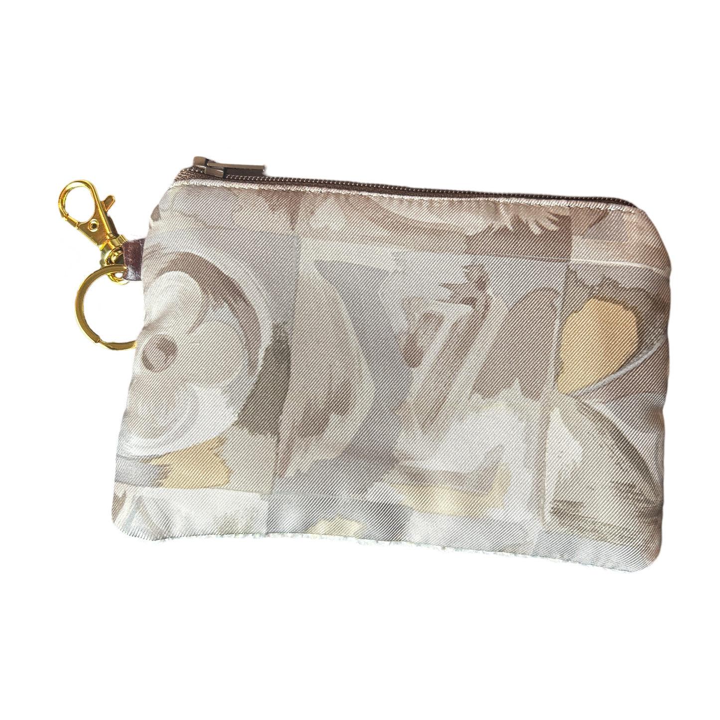 Au Fils du Temps Logo   Silk Scarf Coffee Run Keychain Bag
