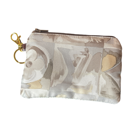 Au Fils du Temps Logo   Silk Scarf Coffee Run Keychain Bag