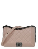 Chanel Pink Lambskin Leather New Medium Boy Bag