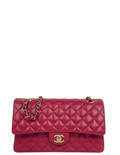 Chanel Red Caviar Medium Double Flap Bag
