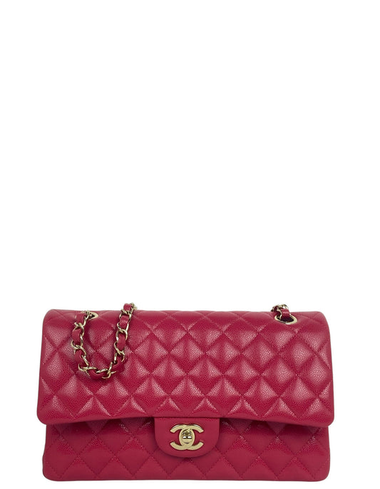 Chanel Red Caviar Medium Double Flap Bag