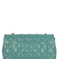 Chanel Seafoam Green Lambskin Quilted Rectangular Mini Flap Bag