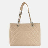 Chanel GST Grand Shopping Tote 2011 Beige Caviar Leather PM