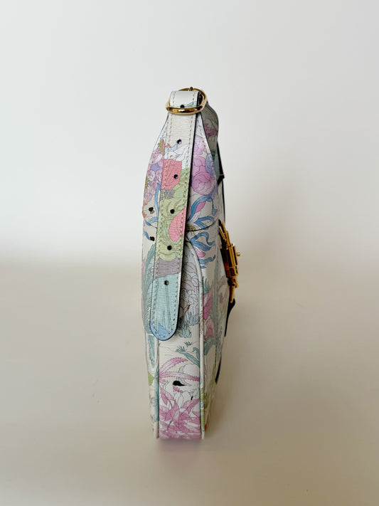 Gucci New Shanghai Calfskin Tiger Savanah Jackie 1961 Hobo