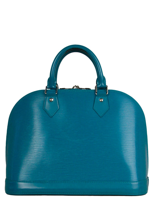 Louis Vuitton Cyan Epi Leather Alma PM Bag