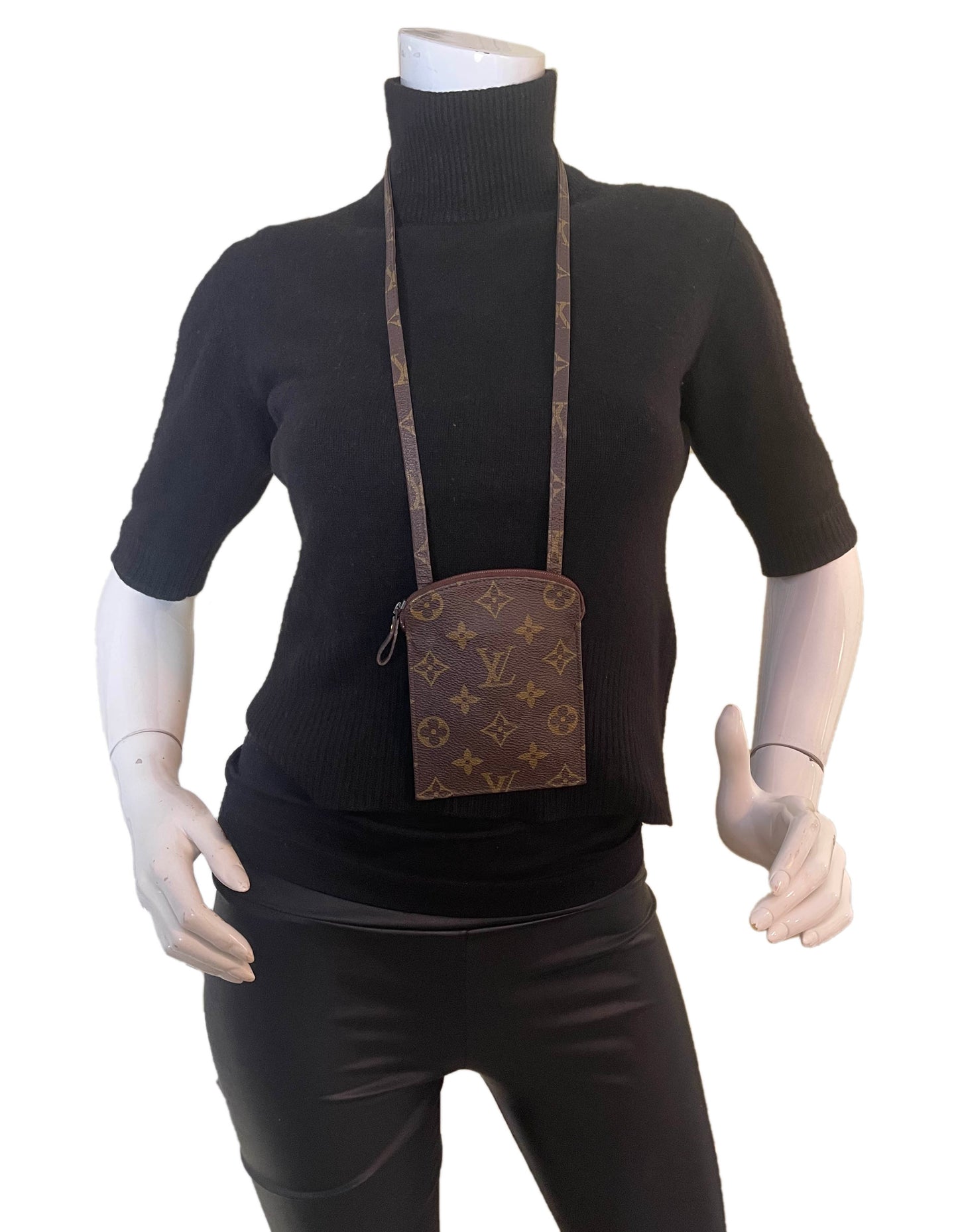 Louis Vuitton Monogram Secret Passport Pouch Necklace