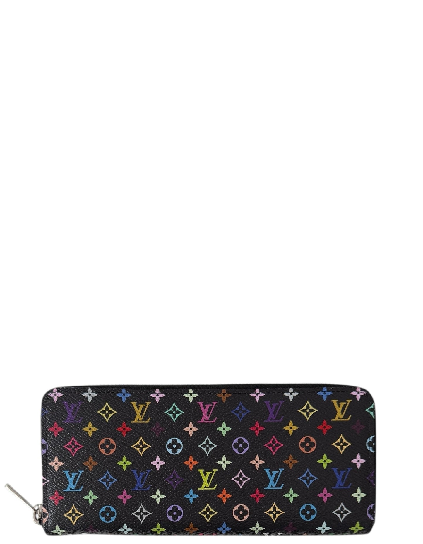 Louis Vuitton x Murakami 2025 Black Multicolor Clemence Wallet