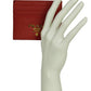 Prada Fiery Red Saffiano Leather Card Holder