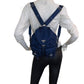 Prada Navy Nylon Backpack Bag w/ Front Buckle Pockets