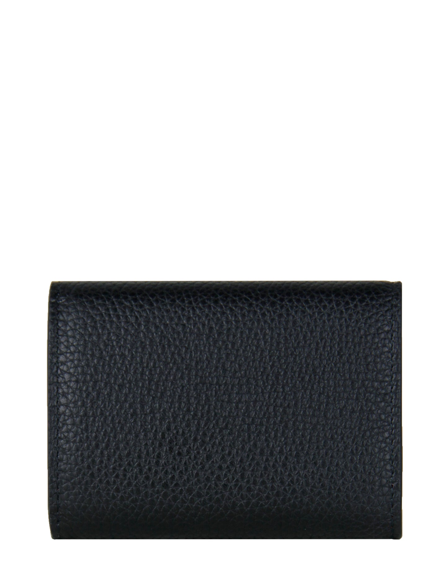 Prada Black/Red Leather Vitello Move Compact Wallet