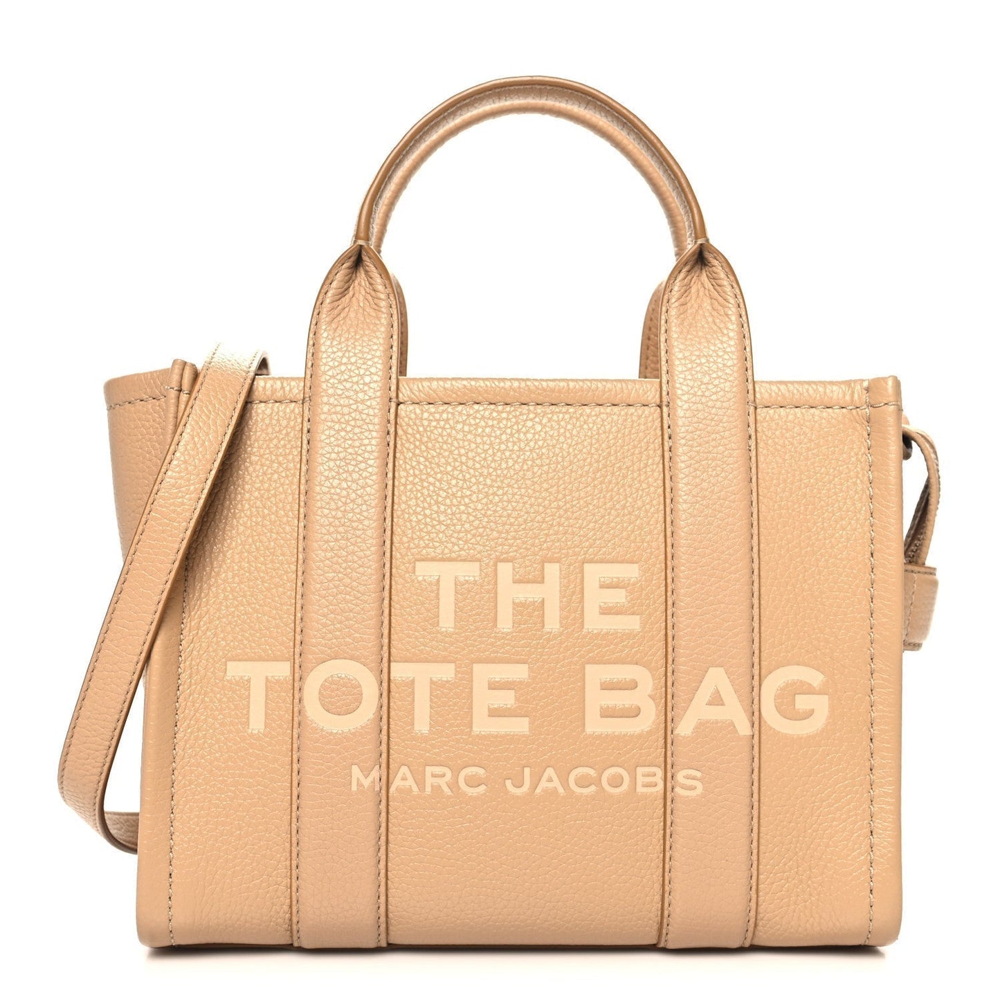 Marc Jacobs Grained Calfskin Small The Tote Camel