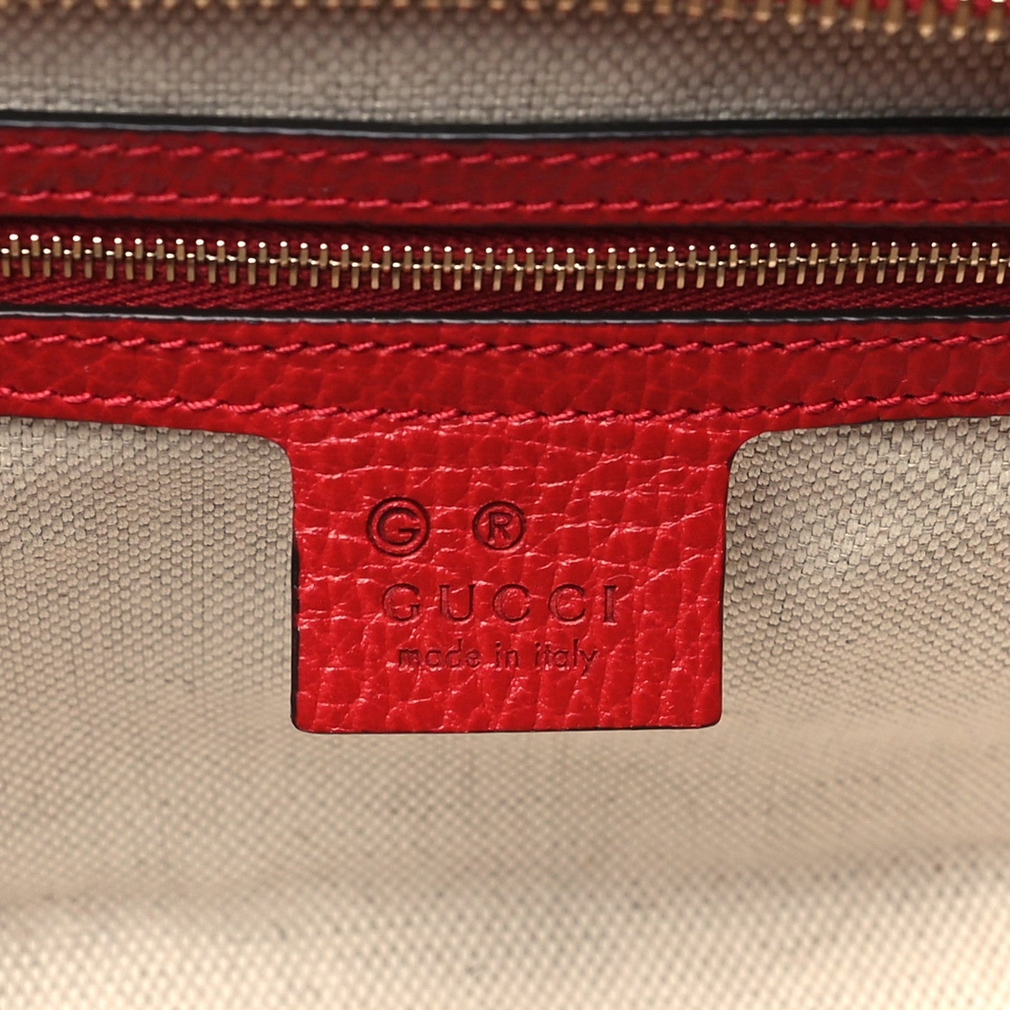 Amelia Dollar Calfskin Medium Soho Top Handle Satchel Hibiscus Red
