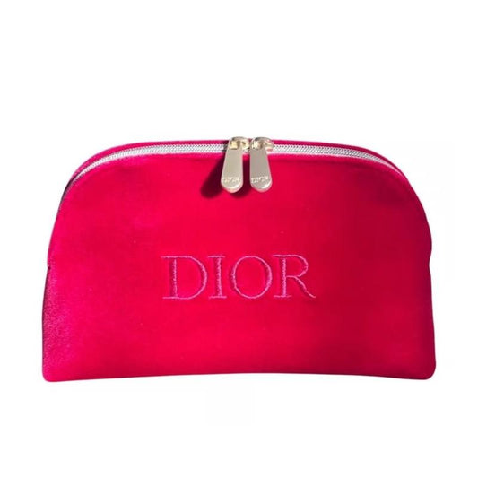 Dior Beauty Red Makeup Zip Pouch