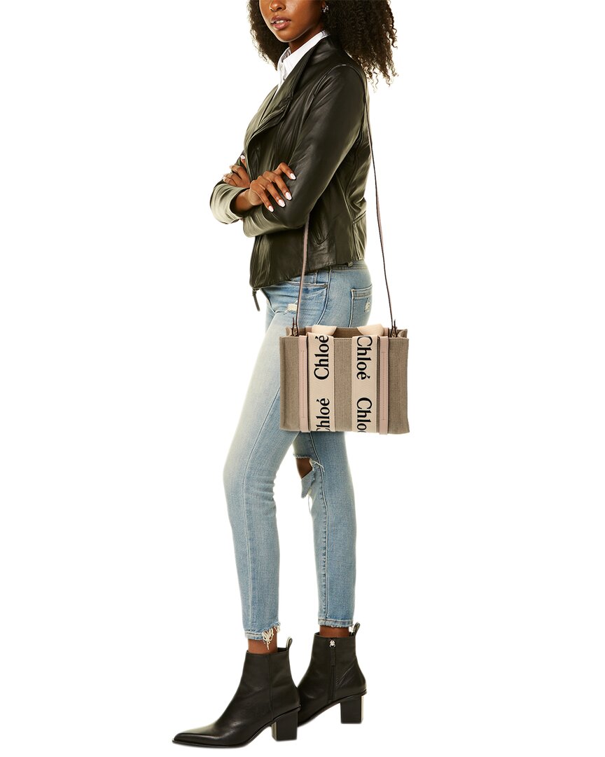 CHL - CC o? Woody Small Canvas & Leather Tote